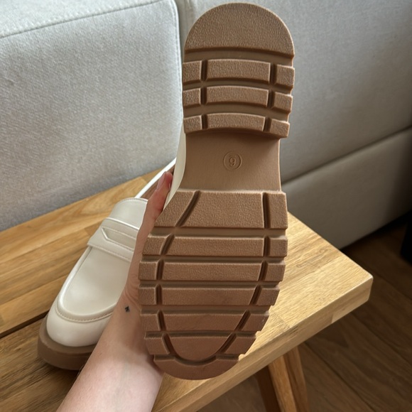 White Chunky Loafers - Picture 5 of 5